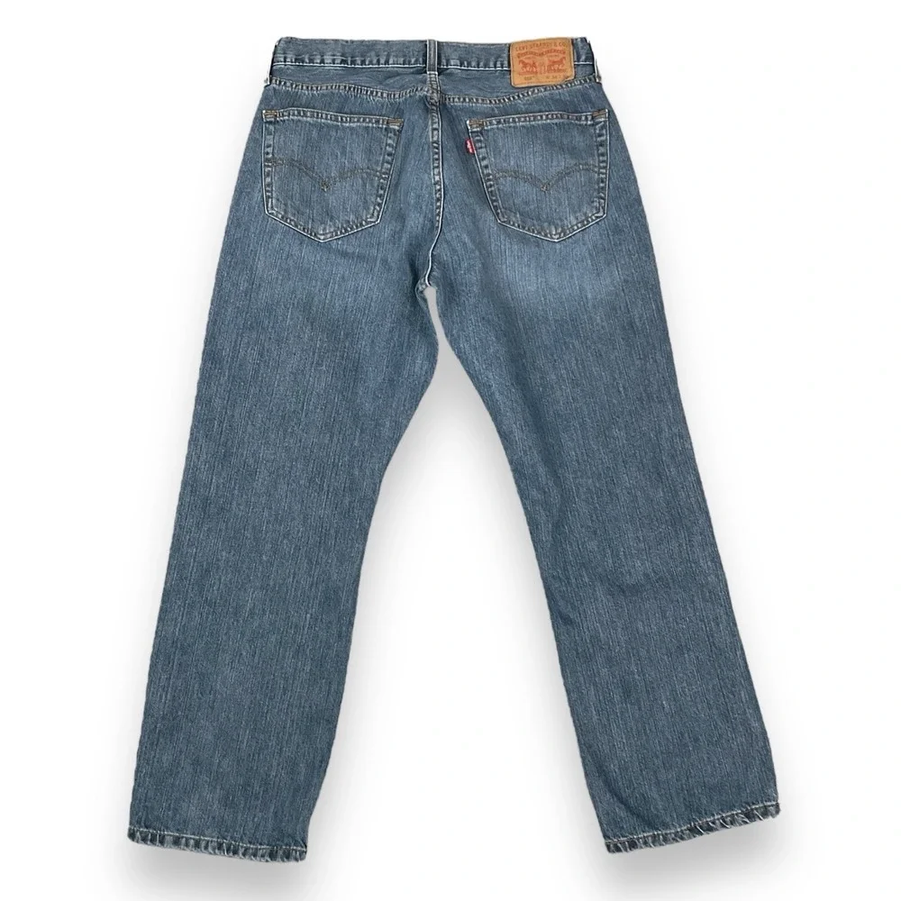 Levis 559 Jeans Men Size 34x30 (ACT 33x27) Blue Denim Relaxed Straight‎ EUC